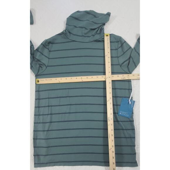 Market & Spruce cowl neck women's green cowl neck NWT Size Medium office preppy - Picture 7 of 10